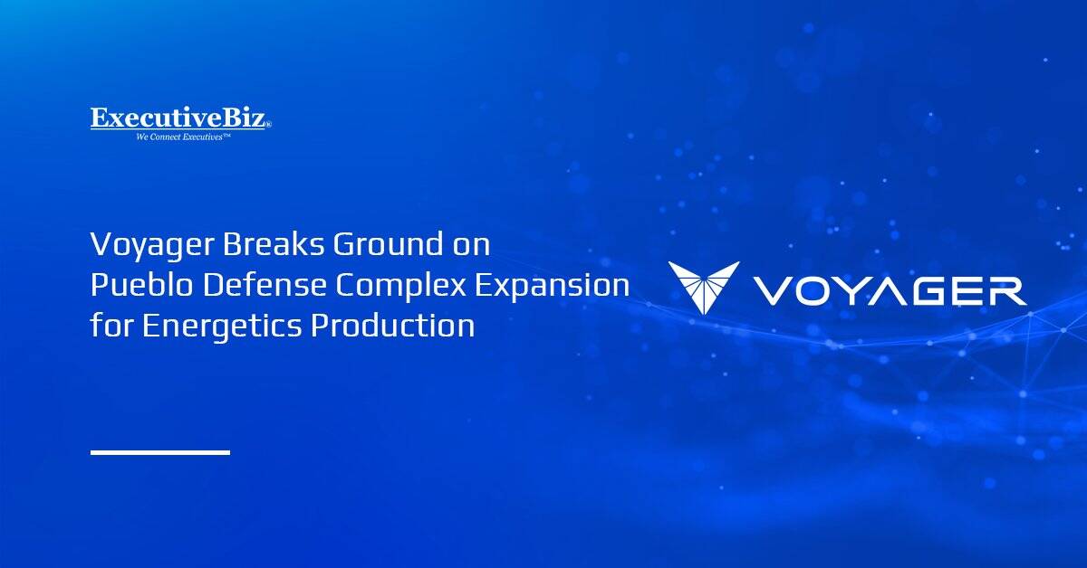 Voyager Breaks Ground on Pueblo Defense Complex Expansion for Energetics Production Voyager logo. Voyager is expanding its American Defense Complex in Pueblo.
