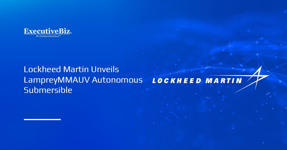 Lockheed Martin logo. The company has unveiled the LampreyMMAUV.