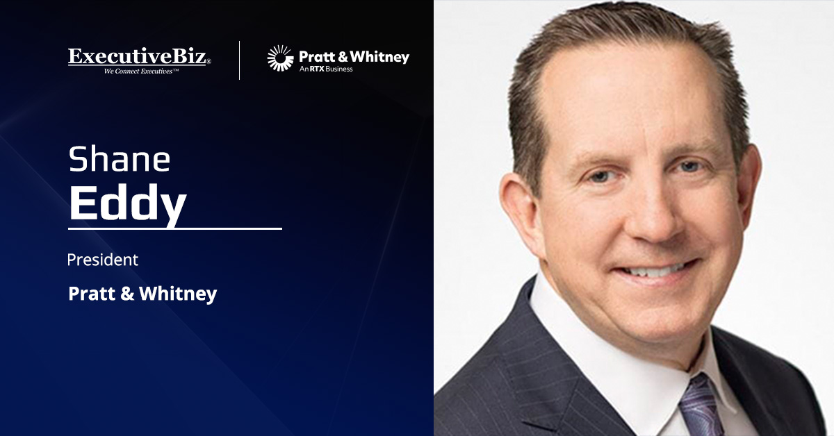 Pratt & Whitney President Shane Eddy. RTX business Pratt & Whitney is investing $200 million in its Columbus expansion.