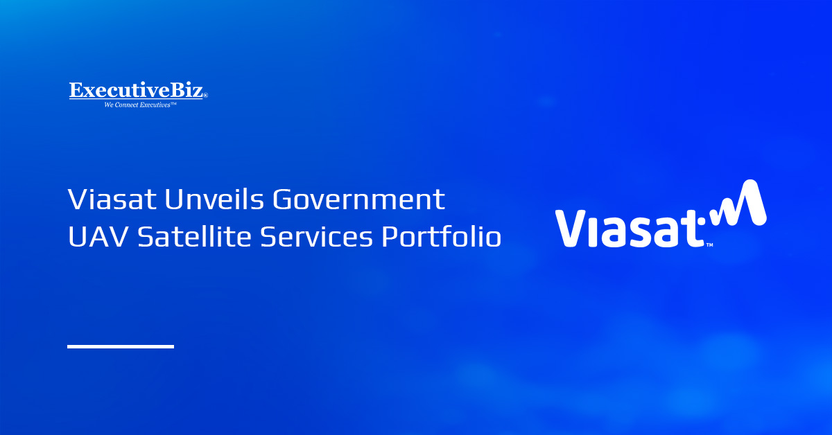 Viasat logo. Viasat launched VuaLe, a portfolio of government UAV satellite services.