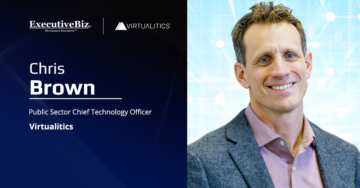 Chris Brown. The Virtualitics public sector CTO discussed the use of a data-on-demand model in AI deployment.