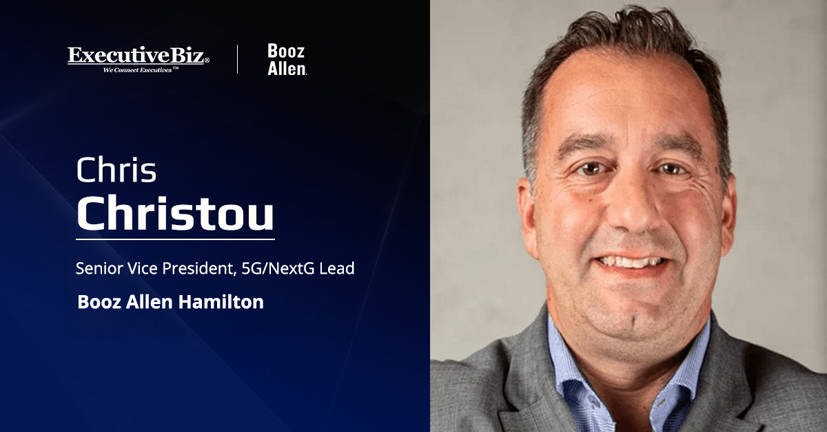 Chris Christou. The Booz Allen SVP commented on the investment in ODC to advance AI-powered NextG wireless technologies.