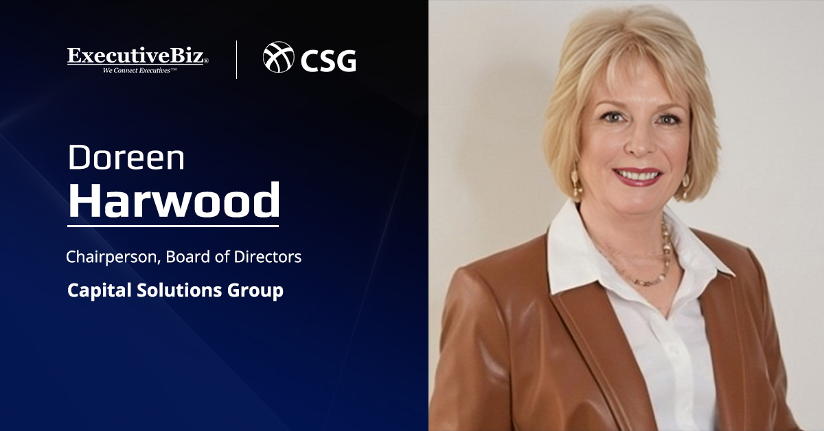 Doreen Harwood, chair of Capital Solutions Group's board. Harwood brings to CSG leadership experience at Leidos and NSA