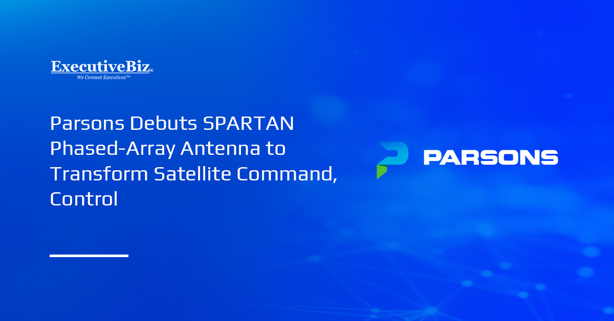 Parsons logo. Parsons integrates SPARTAN into the OrbitXchange global network.