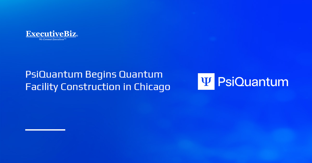 PsiQuantum logo. PsiQuantum has begun construction of a quantum computing facility in Chicago.