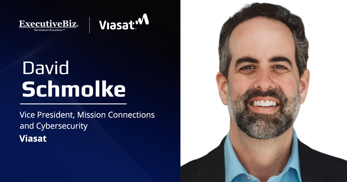 David Schmolke, vice president of mission connections and cybersecurity at Viasat. Schmolke commented about Viasat's TMF.