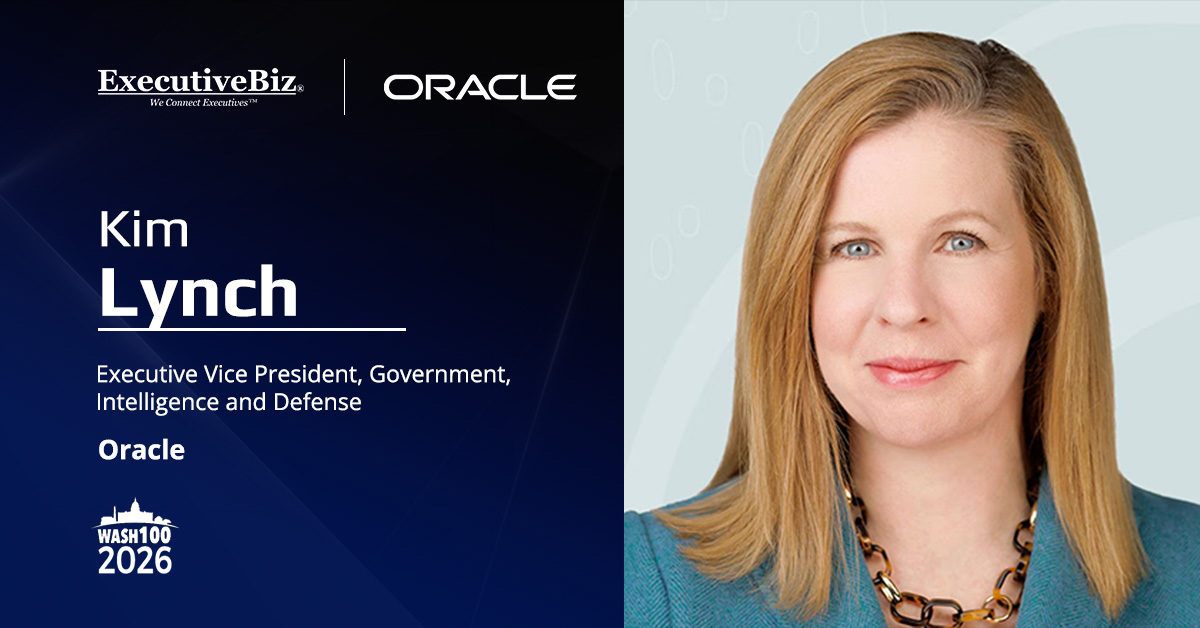 Kim Lynch. The Oracle EVP commented on the launch of the Defense Industrial Base Isolated Cloud Environment.