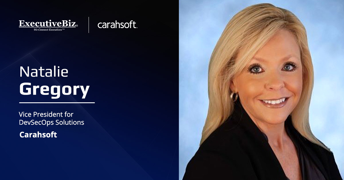 Carahsoft VP Natalie Gregory. Red Sky Alliance and Carahsoft have partnered to offer cyber threat intelligence platforms.