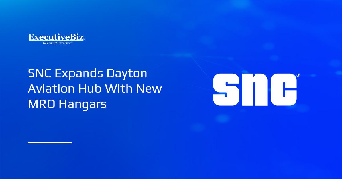 SNC logo. SNC added two MRO sites to its Aviation Innovation and Technology Center in Ohio.
