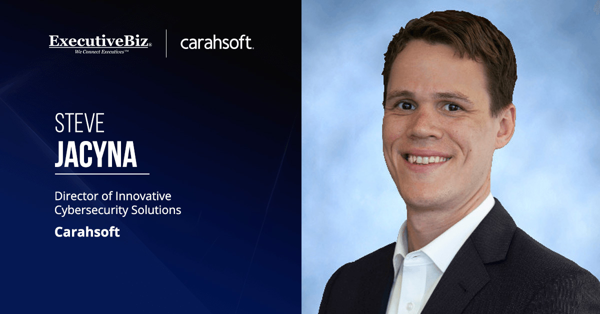 Steve Jacyna. Acsense and Carahsoft partner to deliver IAM resilience platform to government agencies.