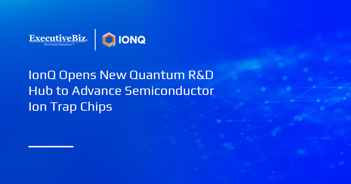 IonQ logo. A ribbon-cutting ceremony was held for the new IonQ quantum R&D hub in Colorado.