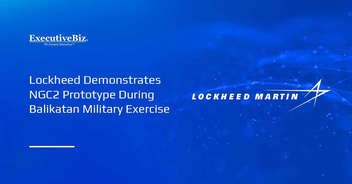 Lockheed Martin logo. Lockheed's NGC2 prototype was demonstrated at the Balikatan 2026 exercise in the Philippines.