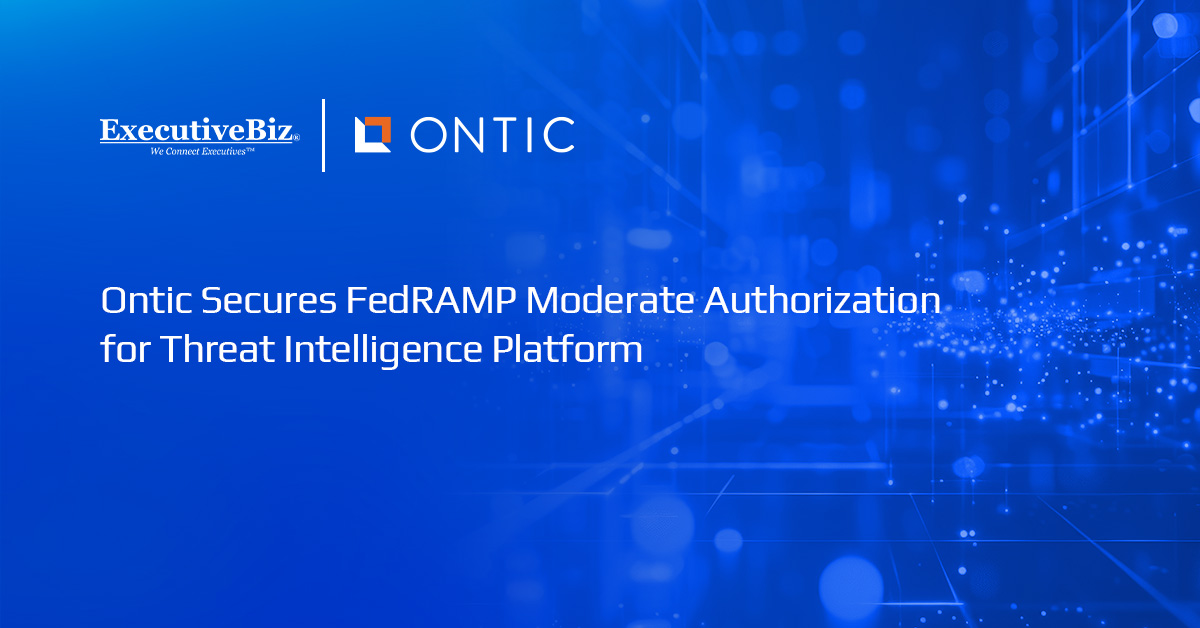 Ontic logo. Ontic has obtained FedRAMP Moderate authorization for its threat intelligence platform.