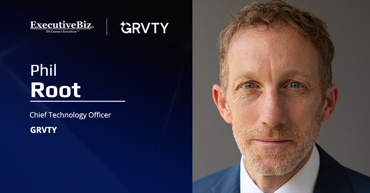 Phil Root. The GRVTY chief technology officer discussed the launch of the company's new Maritime Technologies organization.