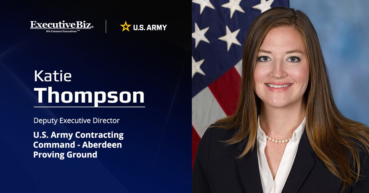 Katie Thompson. Army ACC-APG’s Katie Thompson on Army contracting reforms.