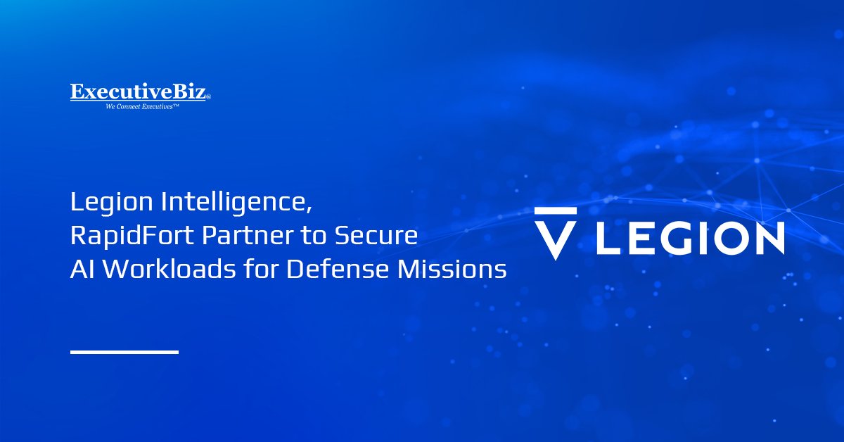 Legion Intelligence, RapidFort Partner to Secure AI Workloads for Defense Missions Legion logo. Legion has partnered with RapidFort to bolster the cybersecurity foundation for AI workloads.