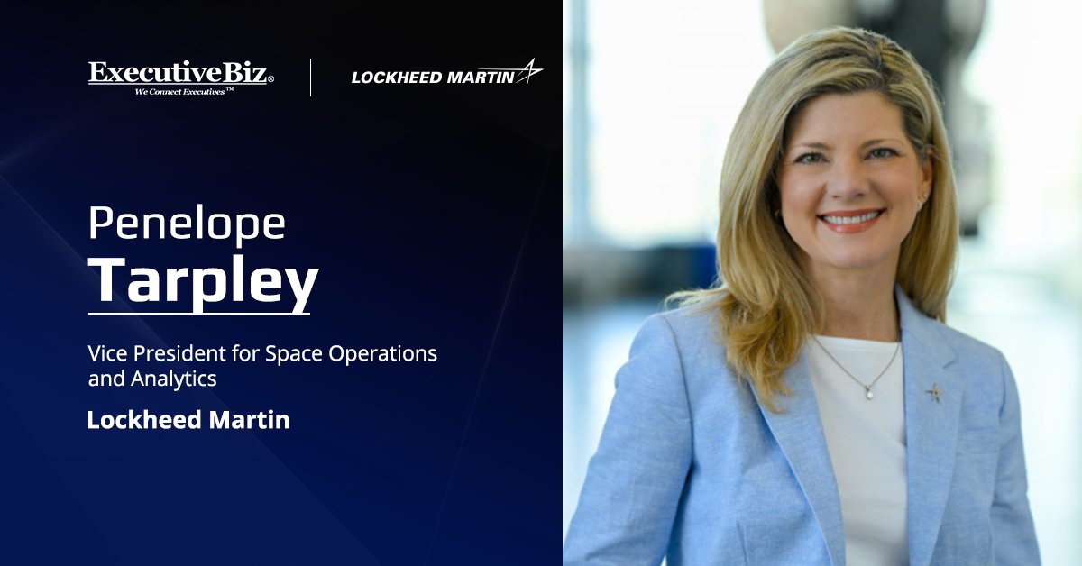 Lockheed Martin VP Penelope Tarpley Is Working to Push Responsible AI Forward Penelope Tarpley. She's the VP for space operations and analytics at Lockheed Martin. She sat down for a Spotlight interview.