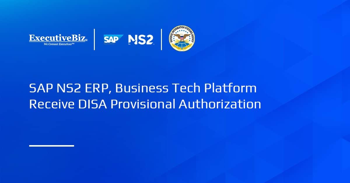 SAP NS2 ERP, Business Tech Platform Receive DISA Provisional Authorization SAP NS2 logo. DISA has conferred provisional authorization on two of the company's offerings.
