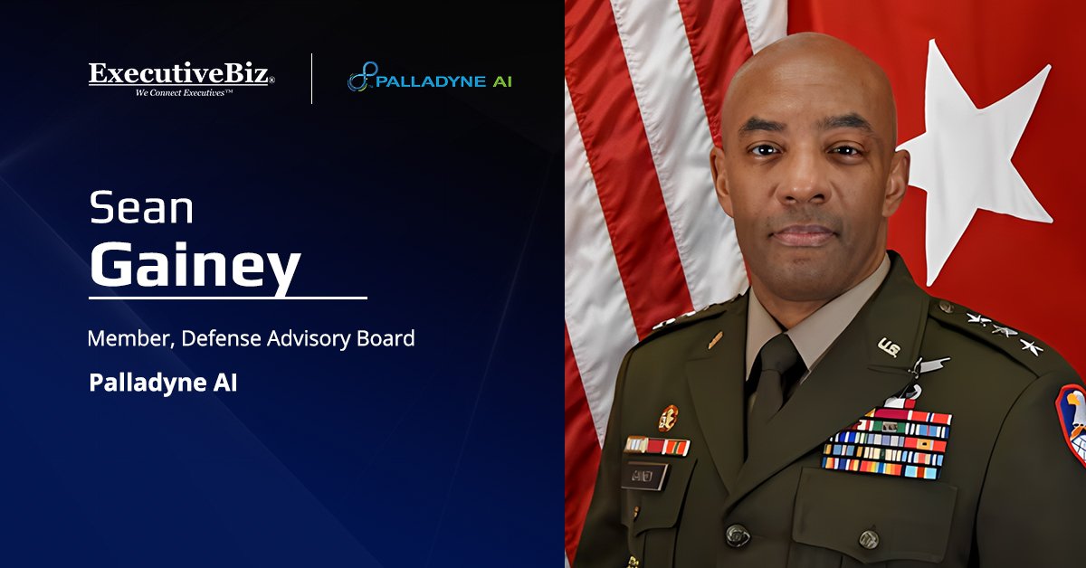 Sean Gainey. The retired Army lieutenant general has joined Palladyne AI’s defense advisory board.