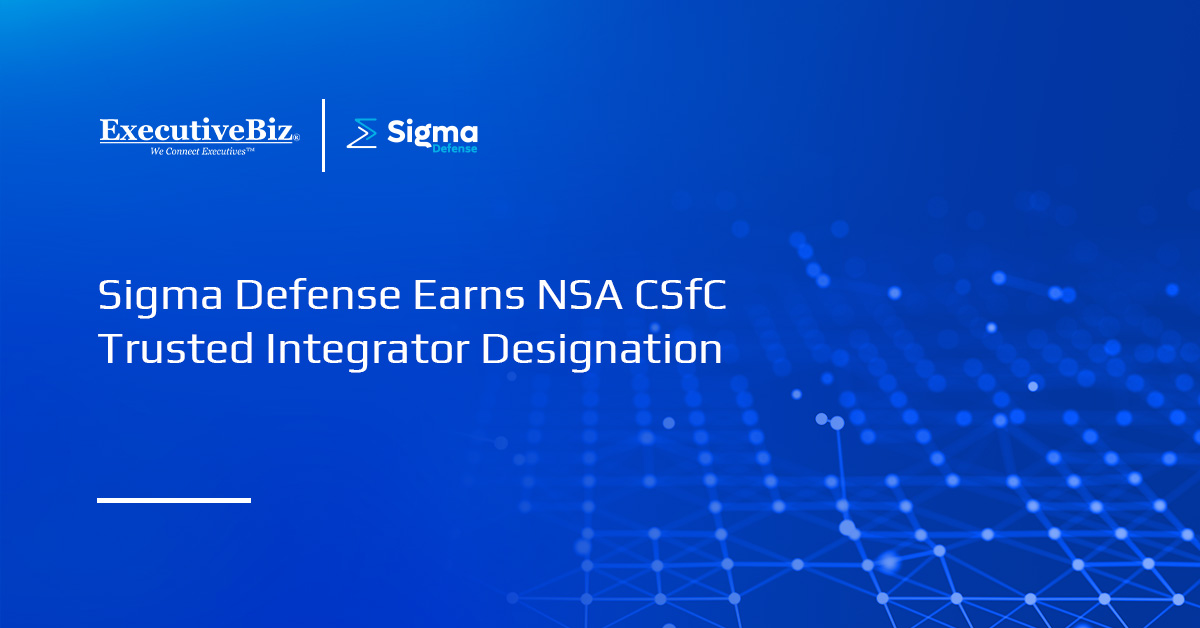 Sigma Defense Earns NSA CSfC Trusted Integrator Designation Sigma Defense Systems logo. Sigma Defense has earned Trusted Integrator status under NSA’s CSfC program.