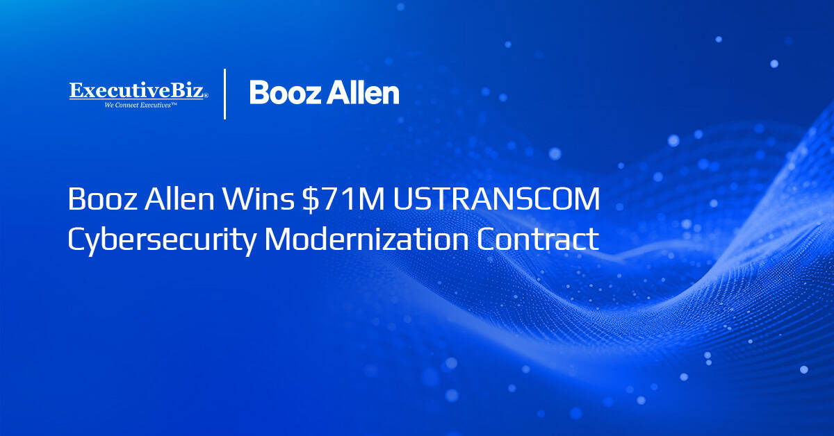 Booz Allen Wins $71M USTRANSCOM Cybersecurity Modernization Contract Booz Allen logo. Booz Allen has won a $70.6 million contract to provide cybersecurity capabilities for USTRANSCOM.
