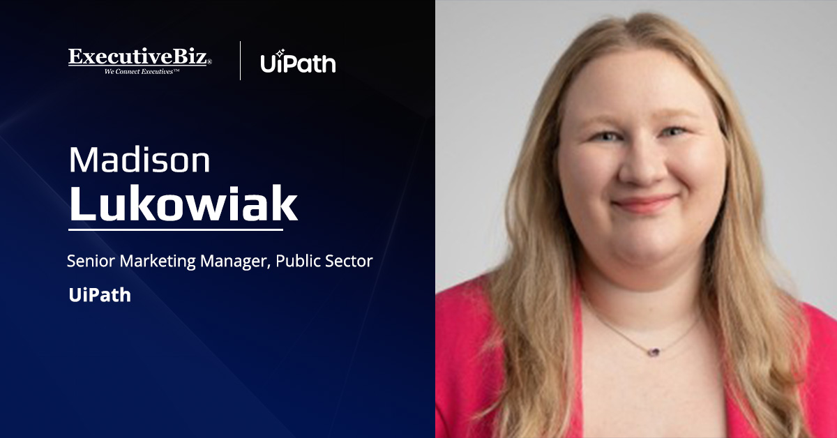 Madison Lukowiak. UiPath has named Madison Lukowiak senior marketing manager of its public sector business.