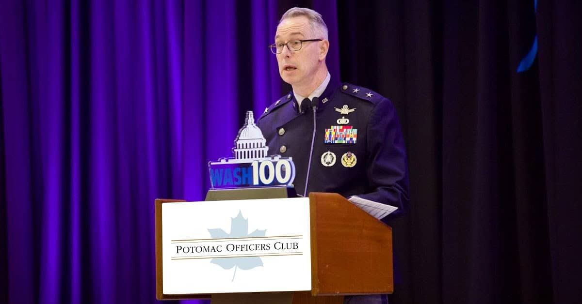 Maj. Gen. Christopher Povak, deputy director of the National Reconnaissance Office, at the 2025 Air & Space Summit. Photo: Executive Mosaic Maj. Gen. Christopher Povak. Povak discussed NRO's ground modernization