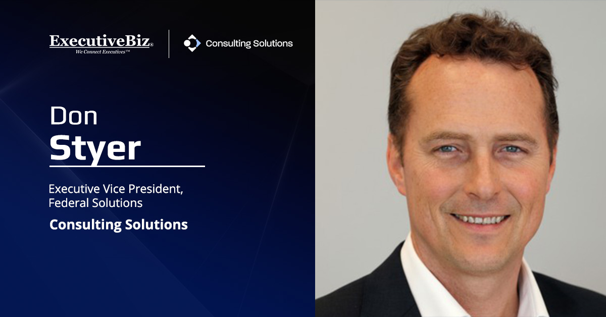 Don Styer. Consulting Solutions named former Serco NA executive Don Styer as executive vice president of federal solutions.
