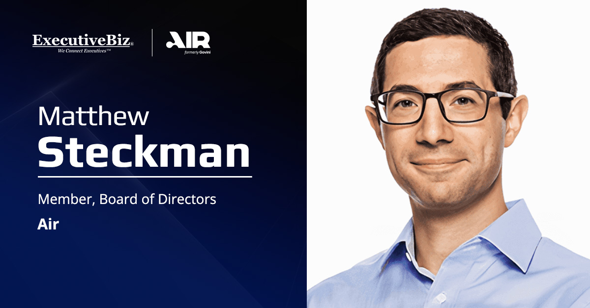 Air Appoints Anduril President & Chief Business Officer Matthew Steckman to Board of Directors Matthew Steckman. Anduril's president and chief business officer has joined the board of directors at Air.
