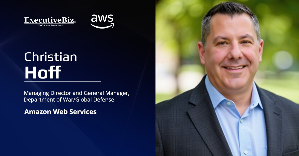 Christian Hoff Named AWS Managing Director & GM for DOW, Global Defense Christian Hoff Named AWS Managing Director & GM for DOW, Global Defense