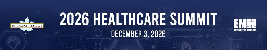 2026-healthcare-summit-banner-private-equity-hospitals-cms 2026 Healthcare Summit banner ad. The GovCon event will feature a keynote from CMS, which may address new private equity purchases of hospitals.